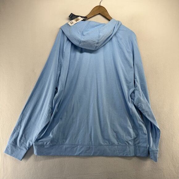 West Virginia University Hoodie Men's 2XL Blue Retro Lightweight Vault Logo NEW - Picture 7 of 9